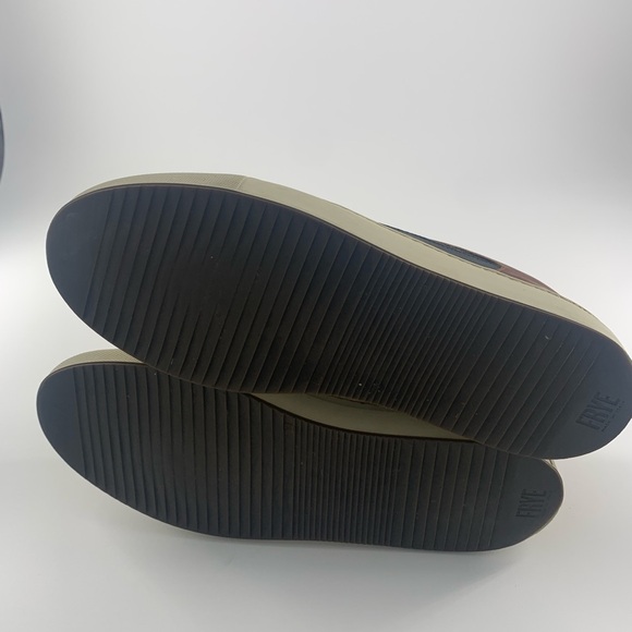 Frye Men’s Size 11.5M Leather Suede Casual Oxford Shoes Brown/ Black - Picture 6 of 7